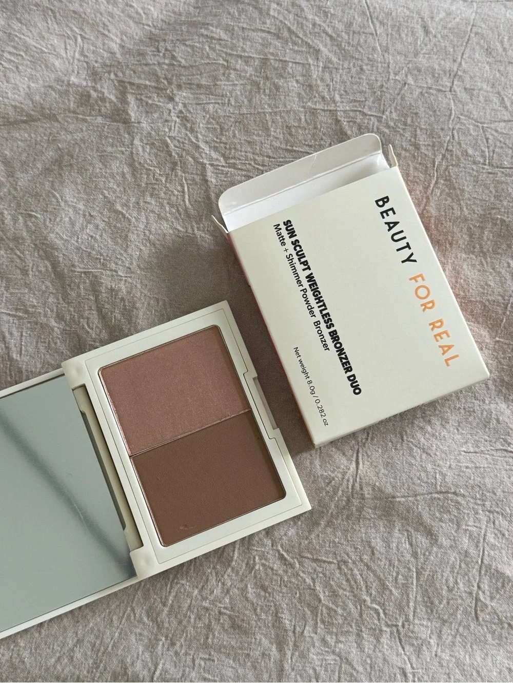 Beauty For Real Sun Sculpt Weightless Bronzer Duo - Tan